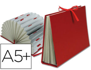 CARPETA FUELLE LIDERPAPEL CUARTO CARTON FORRADO BURDEOS