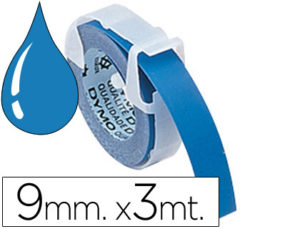 CINTA DYMO 9MM X 3MT AZUL -TRADICIONAL