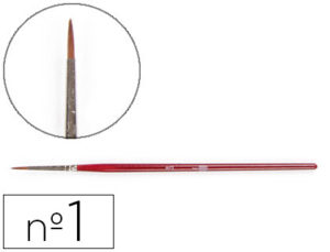 PINCELES ACUARELA LIDERPAPEL Nº1 -VIROLA CROMADA PELO ENGOMADO