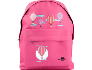 CARTERA ESCOLAR LIDERPAPEL MOCHILA GLOBOS COLOR ROSA 380X280X120MM
