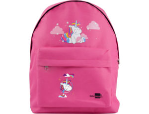 CARTERA ESCOLAR LIDERPAPEL MOCHILA UNICORNIO COLOR ROSA 380X280X120MM