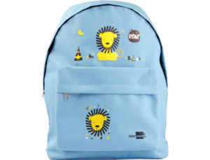 CARTERA ESCOLAR LIDERPAPEL MOCHILA LEON COLOR CELESTE 380X280X120 MM