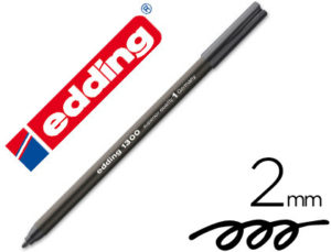 ROTULADOR EDDING PUNTA FIBRA 1300 NEGRO -PUNTA REDONDA 2 MM