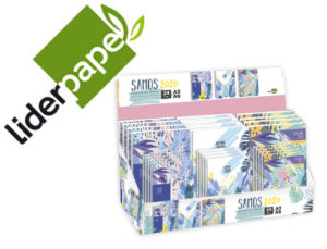 AGENDA ESPIRAL LIDERPAPEL SAMOS A5/A6 2020 EXPOSITOR DE 24 UNIDADES PAPEL 70 GR