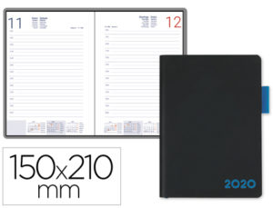 AGENDA ENCUADERNADA LIDERPAPEL SIFNOS A5 2020 DIA PAGINA COLORES SURTIDOS PAPEL 70 GR