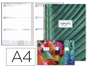 AGENDA ESPIRAL LIDERPAPEL PERISSA A4 2020 SEMANA VISTA PAPEL 80 GR