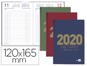 DIETARIO LIDERPAPEL 12X16,5 CM 2020 OCTAVO PAPEL 70 GR