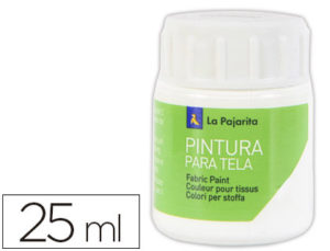 PINTURA PARA TELA LA PAJARITA BLANCO 25 ML