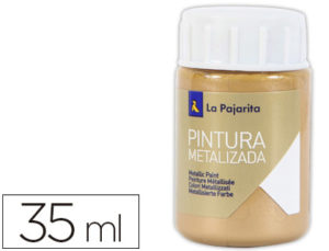 PINTURA METALIZADA LA PAJARITA ORO DUCADO 35 ML