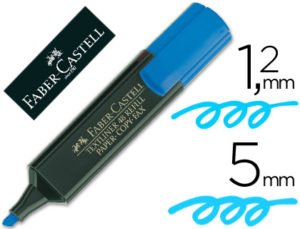 ROTULADOR FABER FLUORESCENTE 48-51 AZUL