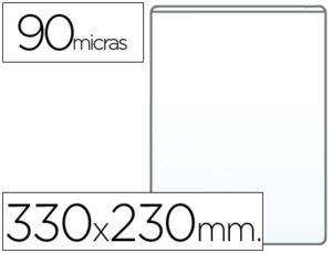 FUNDA PORTADOCUMENTO FOLIO 90 MICRAS PVC TRANSPARENTE