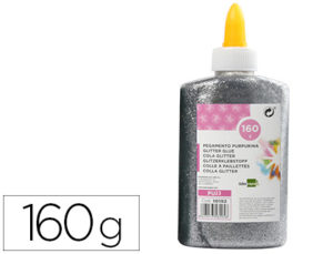 PURPURINA PEGAMENTO LIDERPAPEL FANTASIA PLATA METALIZADO BOTE DE 160 GR