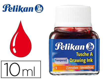 TINTA CHINA PELIKAN BERMELLON