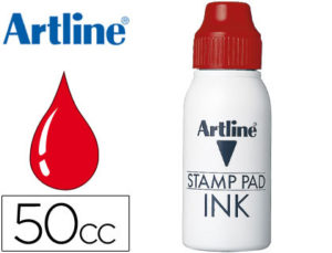 TINTA TAMPON ARTLINE ROJA -FRASCO DE 50 CC