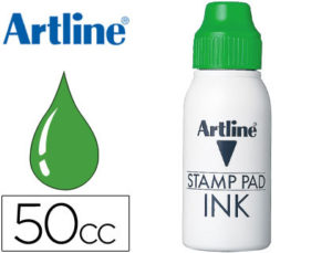 TINTA TAMPON ARTLINE VERDE -FRASCO DE 50 CC