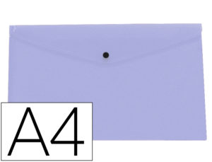 CARPETA LIDERPAPEL DOSSIER BROCHE POLIPROPILENO DIN A4 LAVANDA OPACO 50 HOJAS