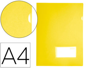 CARPETA LIDERPAPEL DOSSIER A4 U ERO AMARILLO FLUOR OPACO