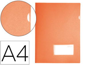 CARPETA LIDERPAPEL DOSSIER A4 U ERO NARANJA FLUOR OPACO
