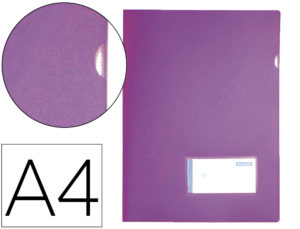CARPETA LIDERPAPEL DOSSIER A4 U ERO LAVANDA OPACO
