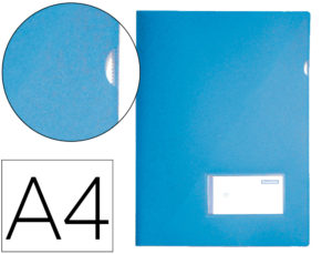 CARPETA LIDERPAPEL DOSSIER A4 U ERO CELESTE OPACO