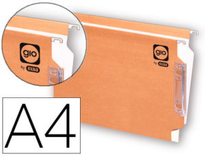 CARPETA COLGANTE GIO DIN A4 VISOR LATERAL TAMAÑO 330X275X345 MM