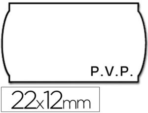ETIQUETAS METO ONDULADAS 22 X 12 MM PVP BL. ADH 2 -ROLLO 1500 ETIQUETAS