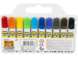 SET DE ROTULADORES MINIONS CAJA DE 10 UNIDADES COLORES SURTIDOS