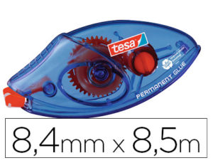 PEGAMENTO TESA ROLLER PERMANENTE ECOLOGICO DESECHABLE 8,4 MM X 8,50 M