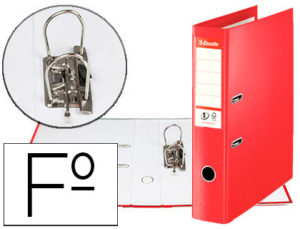 ARCHIVADOR DE PALANCA ESSELTE N 1 POLIPROPILENO FOLIO LOMO 75 MM ROJO