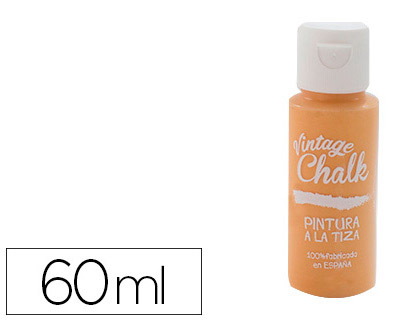 PINTURA ACRILICA VINTAGE CHALK EFECTO TIZA NARANJA CALABAZA VC-07 BOTE DE 60 ML