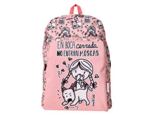 CARTERA ESCOLAR LOVE&CHILD MOCHILA ADAPTABLE A CARRO POLIESTER EN BOCA CERRADA NO ENTRAN MOSCAS COLOR ROSA