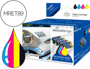 INK-JET MEDIARANGE COMPATIBLE EPSON T0891/T0894 MULTIPACK DE 5 UNIDADES NEGRO(2) / AMARILLO / CIAN / MAGENTA