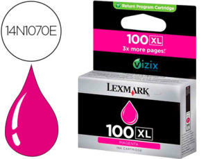 INK-JET LEXMARK 100XL PRO 205 / S305 / 405 / 505 / 605 / 815 MAGENTA 600 PAG