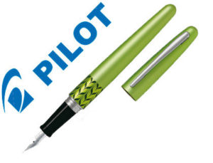 PLUMA PILOT URBAN MR RETRO POP VERDE CLARO CON ESTUCHE Y BOLSA