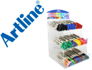 ROTULADOR ARTLINE SUPREME BRUSH PINTURA BASE DE AGUA PUNTA TIPO PINCEL TRAZO VARIABLE EXPOSITOR DE 108