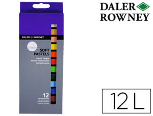 LAPICES PASTEL OLEO DALER ROWNEY SIMPLY SUAVE CAJA DE 12 COLORES SURTIDOS