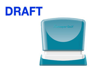 SELLO X’STAMPER QUIX PERSONALIZABLE COLOR AZUL MEDIDAS 11X40 MM Q-10