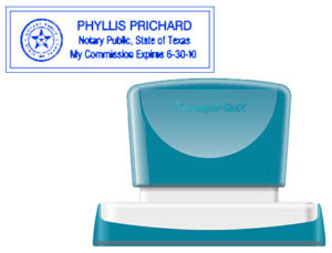 SELLO X’STAMPER QUIX PERSONALIZABLE COLOR AZUL MEDIDAS 22X69 MM Q-18
