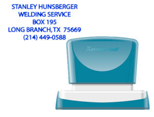 SELLO X’STAMPER QUIX PERSONALIZABLE COLOR AZUL MEDIDAS 24X49 MM Q-12