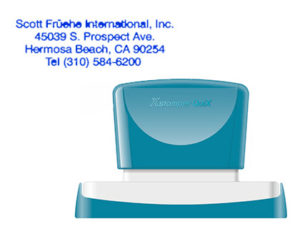 SELLO X’STAMPER QUIX PERSONALIZABLE COLOR AZUL MEDIDAS 28X78 MM Q-24