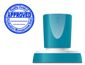 SELLO X’STAMPER QUIX PERSONALIZABLE COLOR AZUL REDONDO DIAMETRO 38 MM Q-53