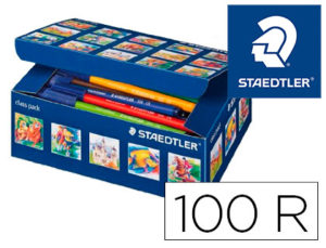 ROTULADOR STAEDTLER NORIS CLUB CAJA DE 100 UNIDADES SURTIDAS 10 X COLOR