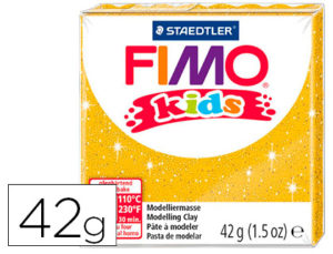 PASTA STAEDTLER FIMO KIDS 42 GR COLOR ORO PURPURINA