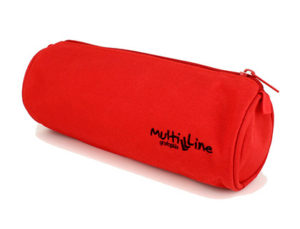 BOLSO PORTATODO GRAFOPLAS REDONDO MULTILINE CIERRE DE CREMALLERA ROJO