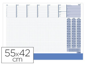 CALENDARIO VADE QUO VADIS ESCRIBANIA SU 8200 SP 55X42 CM VISTA SEMANAL PERPETUA