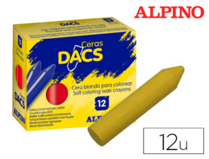 LAPICES CERA DACS UNICOLOR ORO CAJA DE 12 UNIDADES