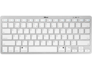 TECLADO TRUST NADO INALAMBRICO ULTRAFINO BLANCO