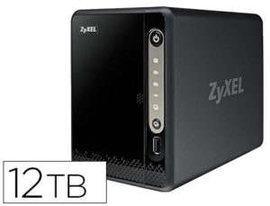 ALMACENAMIENTO NAS CONECTADO EN RED ZYXEL 2 BAHIAS EXPANSION SATA II PUERTOS USB 3 – SIN DISCOS DUROS INCLUIDOS