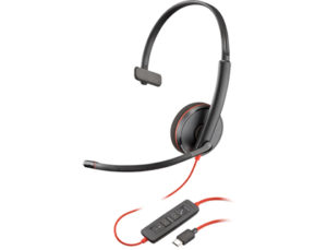 AURICULAR PLANTRONICS DIADEMA BLACKWIRE C3210 CON MICROFONO CONEXION USB-A
