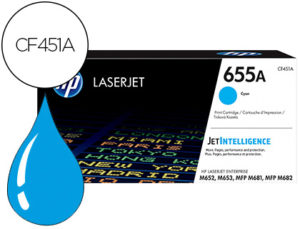 TONER HP 655A LASERJET M652 / M653 / MFP M681 / MFP M682 CIAN 10500 PAGINAS